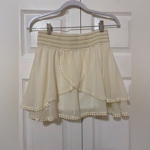American Rag Off White Mini Skirt